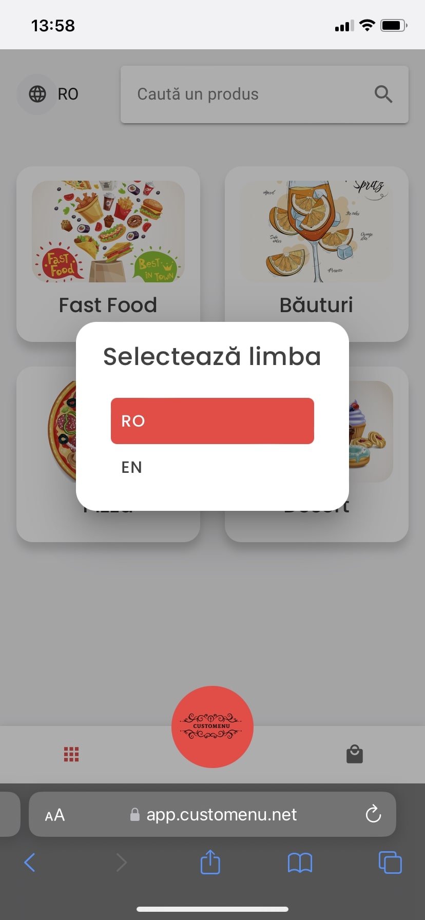 To facilitate access to information in as many languages as possible, the digital menu automatically takes over the language of the browser and displays the information in the selected language.