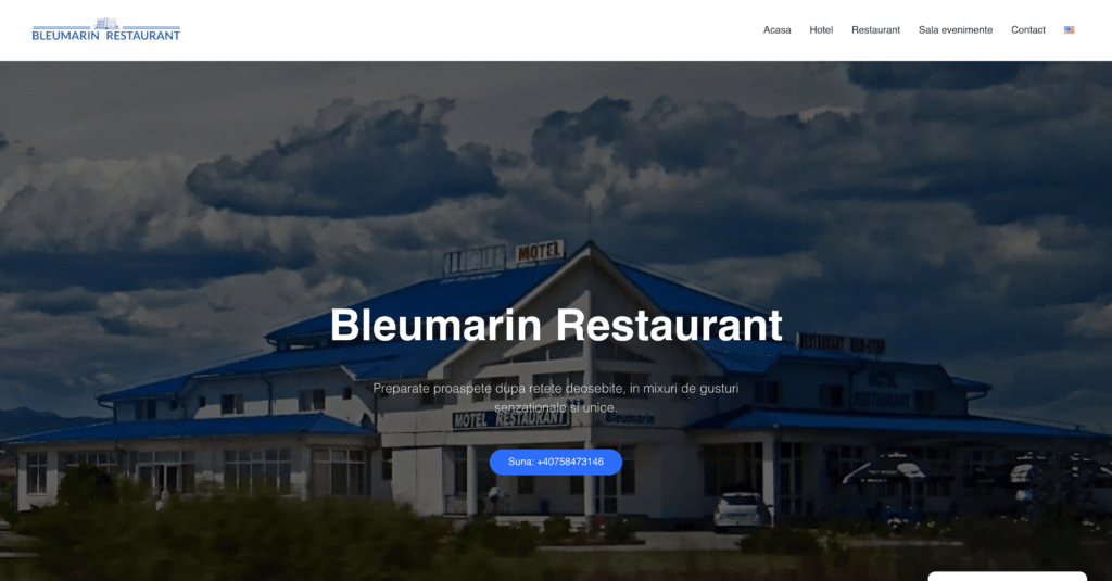 site pentru restaurant
